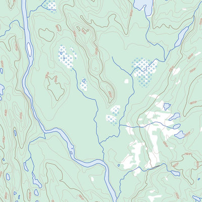 Natural Resources Canada Lac Michaud (012L09 Toporama) digital map