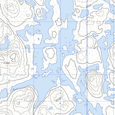 Natural Resources Canada Lac Mingré, NL (023G06 CanMatrix) digital map