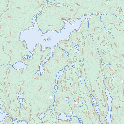 Natural Resources Canada Lac Miquelon, QC (022F09 Toporama) digital map