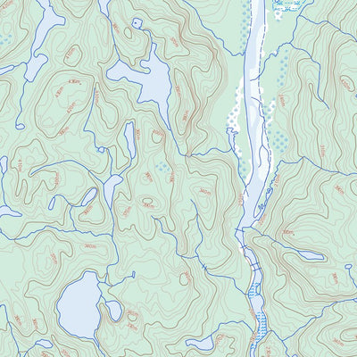 Natural Resources Canada Lac Montcevelles, QC (012N02 Toporama) digital map