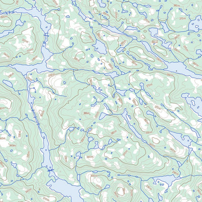 Natural Resources Canada Lac Morrice, QC (034H08 Toporama) digital map