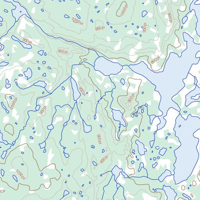 Natural Resources Canada Lac Napier, QC (024E16 Toporama) digital map
