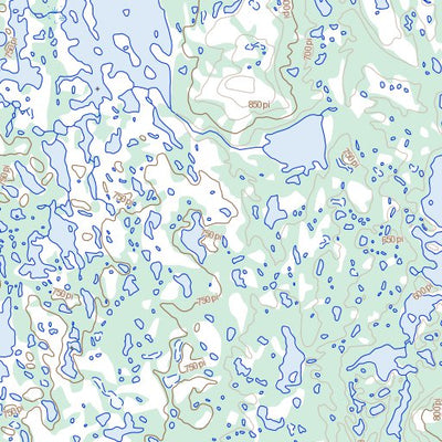 Natural Resources Canada Lac Napier, QC (024E16 Toporama) digital map