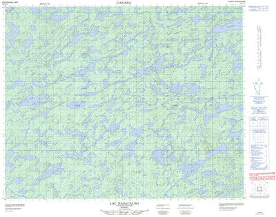 Natural Resources Canada Lac Nasacauso, QC (032O15 CanMatrix) digital map