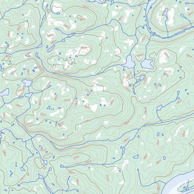 Natural Resources Canada Lac Natuak, QC (024E04 Toporama) digital map