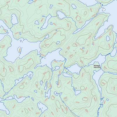 Natural Resources Canada Lac Nesle, QC (012J13 Toporama) digital map