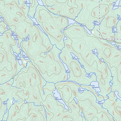 Natural Resources Canada Lac-Nominingue, QC (031J06 Toporama) digital map