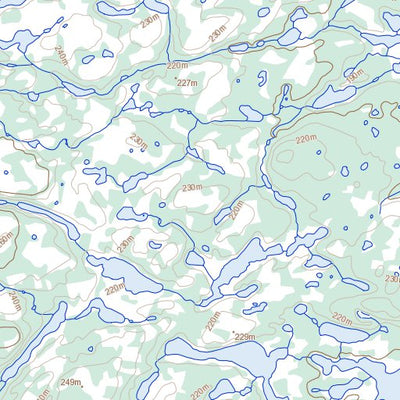 Natural Resources Canada Lac Normandeau (034I09 Toporama) digital map