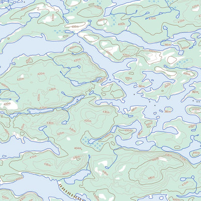 Natural Resources Canada Lac Nutamawananis, QC (033I14 Toporama) digital map