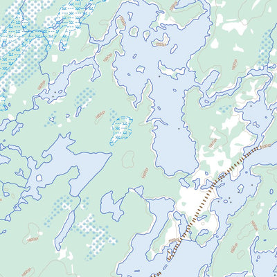 Natural Resources Canada Lac Ochiltrie, QC (033A10 Toporama) digital map