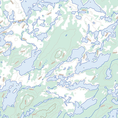 Natural Resources Canada Lac Ochiltrie, QC (033A10 Toporama) digital map