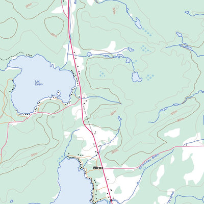 Natural Resources Canada Lac Opasatica, QC (032D03 Toporama) digital map