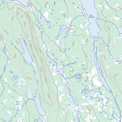 Natural Resources Canada Lac Opocopa, NL (023B10 Toporama) digital map