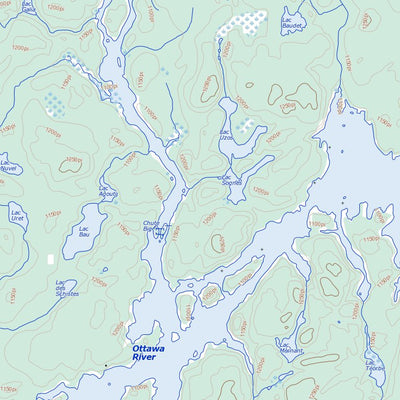 Natural Resources Canada Lac Otanibi, QC (031N12 Toporama) digital map