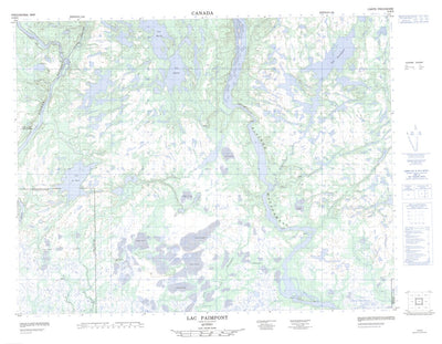 Natural Resources Canada Lac Paimpont, QC (012K05 CanMatrix) digital map
