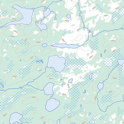 Natural Resources Canada Lac Paint Hills, NU (033E02 Toporama) digital map