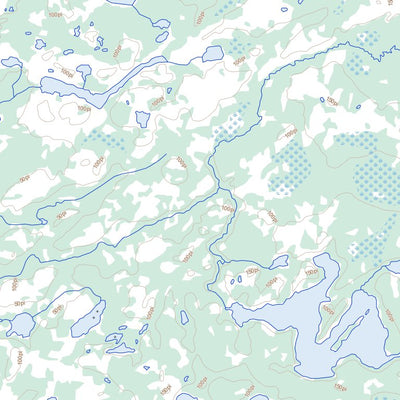 Natural Resources Canada Lac Paint Hills, NU (033E02 Toporama) digital map