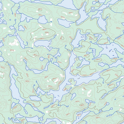 Natural Resources Canada Lac Panis, QC (033O04 Toporama) digital map