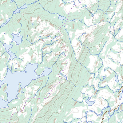 Natural Resources Canada Lac Pariseau, QC (023D08 Toporama) digital map