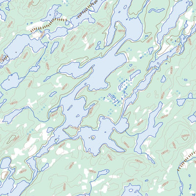 Natural Resources Canada Lac Patamisk, QC (023D14 Toporama) digital map