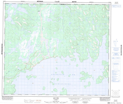 Natural Resources Canada Lac Pau, QC (023K13 CanMatrix) digital map