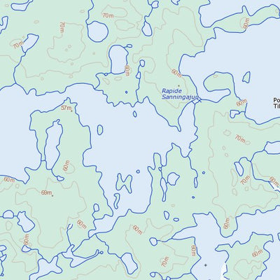 Natural Resources Canada Lac Pinguup Tasialunga, QC (034K12 Toporama) digital map