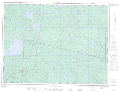 Natural Resources Canada Lac Poulin-De-Courval, QC (022D16 CanMatrix) digital map