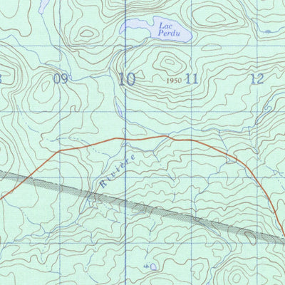 Natural Resources Canada Lac Poulin-De-Courval, QC (022D16 CanMatrix) digital map