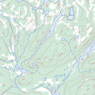 Natural Resources Canada Lac Poulin-De-Courval, QC (022D16 Toporama) digital map
