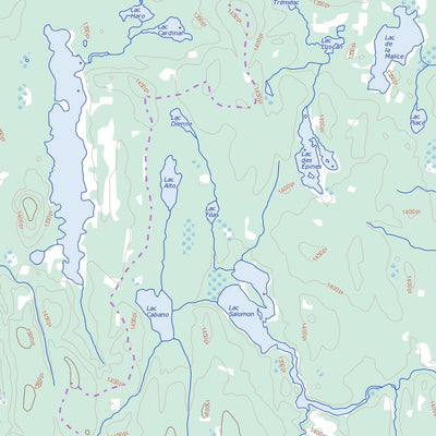 Natural Resources Canada Lac Poutrincourt, QC (032G01 Toporama) digital map