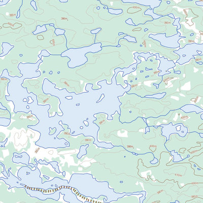 Natural Resources Canada Lac Puibarau, QC (033I13 Toporama) digital map