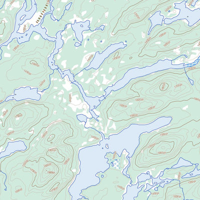 Natural Resources Canada Lac Quentin, QC (033A11 Toporama) digital map