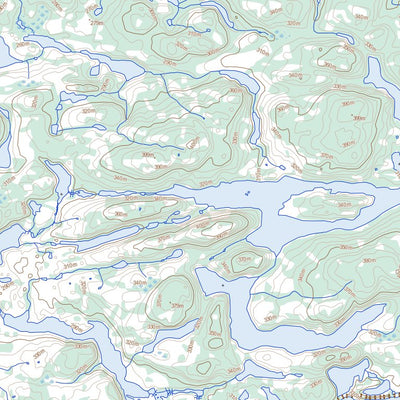 Natural Resources Canada Lac Quereur, QC (033O16 Toporama) digital map