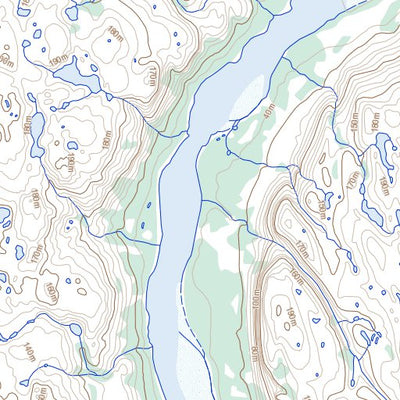 Natural Resources Canada Lac Rahin, QC (034P15 Toporama) digital map