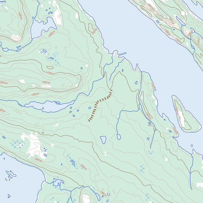 Natural Resources Canada Lac Ribero, QC (023O13 Toporama) digital map