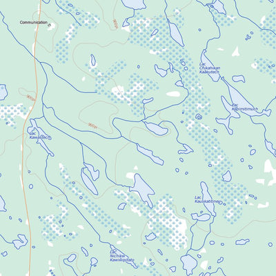 Natural Resources Canada Lac Rodayer, QC (032K13 Toporama) digital map