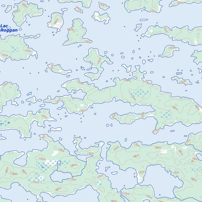 Natural Resources Canada Lac Roggan (033K04 Toporama) digital map