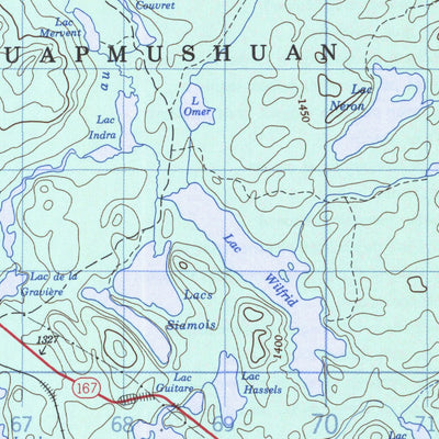 Natural Resources Canada Lac Rohault, QC (032G08 CanMatrix) digital map