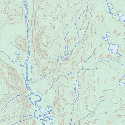 Natural Resources Canada Lac Rond, QC (022J11 Toporama) digital map