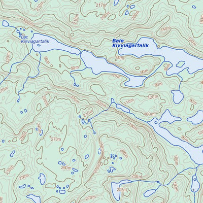 Natural Resources Canada Lac Sanningajuq, NU (034K03 Toporama) digital map