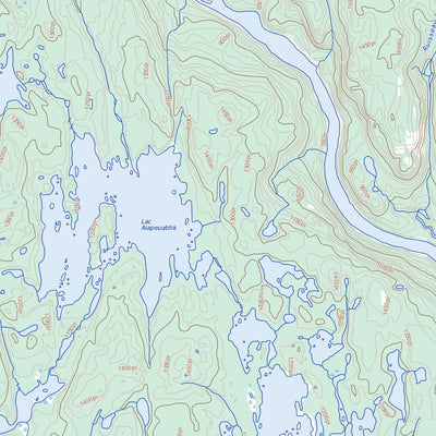 Natural Resources Canada Lac Sanson (012L14 Toporama) digital map