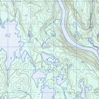 Natural Resources Canada Lac Sanson, QC (012L14 CanMatrix) digital map