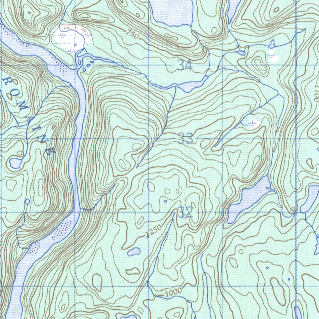 Sanson Ranch Map Lac Sanson, QC (012L14 CanMatrix) Map by Natural Resources Canada ...