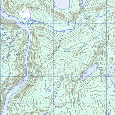 Natural Resources Canada Lac Sanson, QC (012L14 CanMatrix) digital map