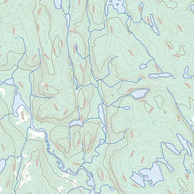 Natural Resources Canada Lac Sédillot, QC (022F11 Toporama) digital map