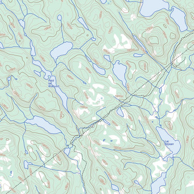 Natural Resources Canada Lac Sédillot, QC (022F11 Toporama) digital map