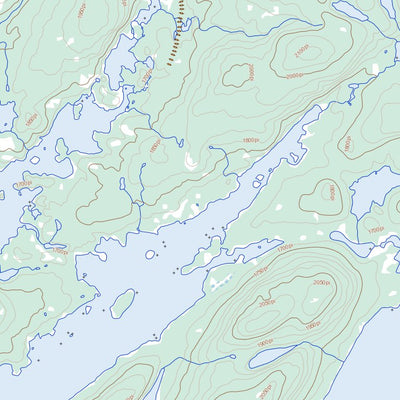 Natural Resources Canada Lac Square Rock, QC (023E10 Toporama) digital map