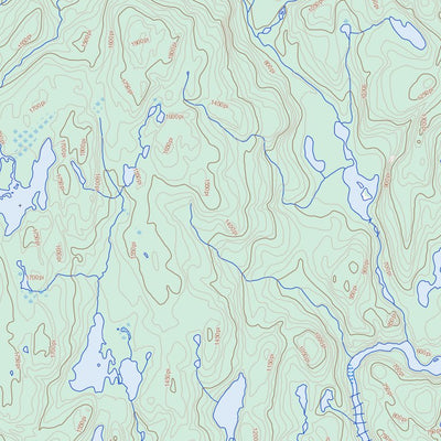Natural Resources Canada Lac Ternet, QC (022I16 Toporama) digital map