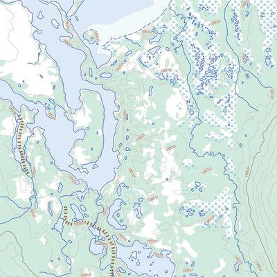 Natural Resources Canada Lac Thévet, NL (022P16 Toporama) digital map