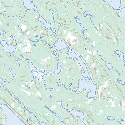 Natural Resources Canada Lac Thompson, QC (023O08 Toporama) digital map